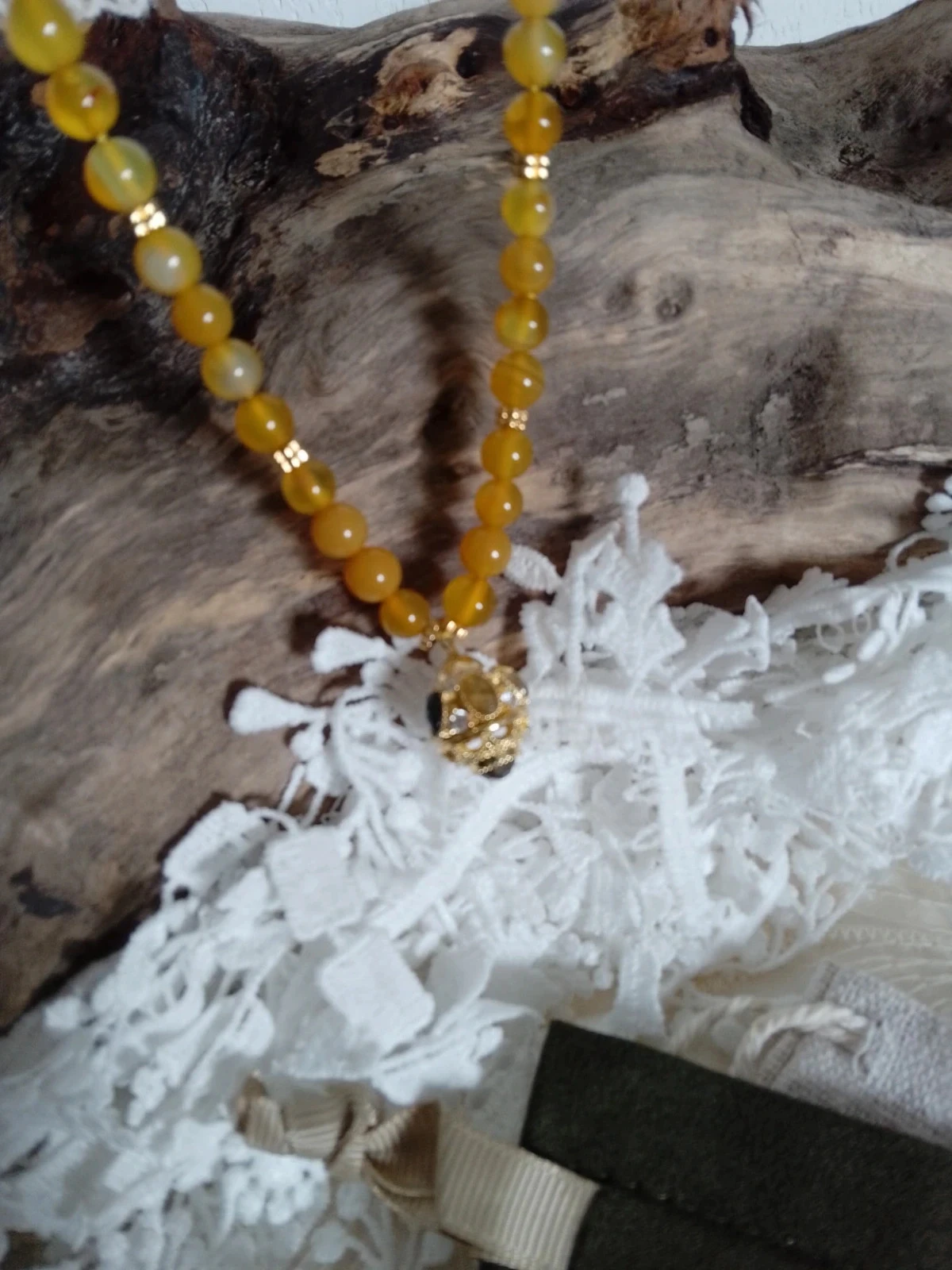 Collier talisman pierres naturelles Habaha – photo 3